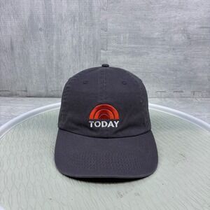 NBC Today Show Hat Mens Gray Cotton Embroidered Logo Strapback‎ Cap 2017
